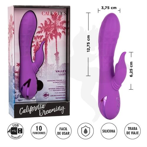 Estimulador Premium con vibrador de clitros y carga USB